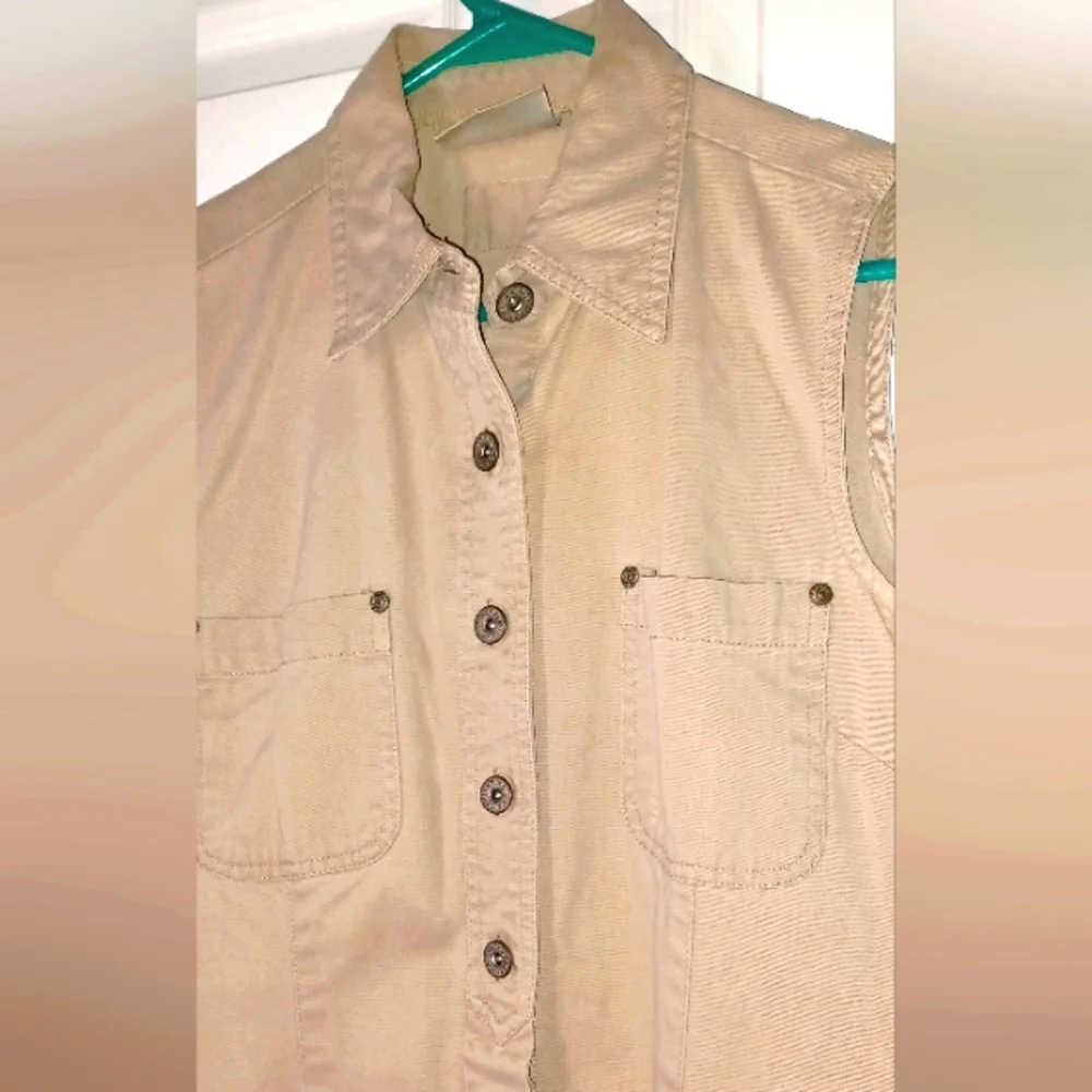 Bill Blass Tan Sleeveless Dress - Picture 4 of 6